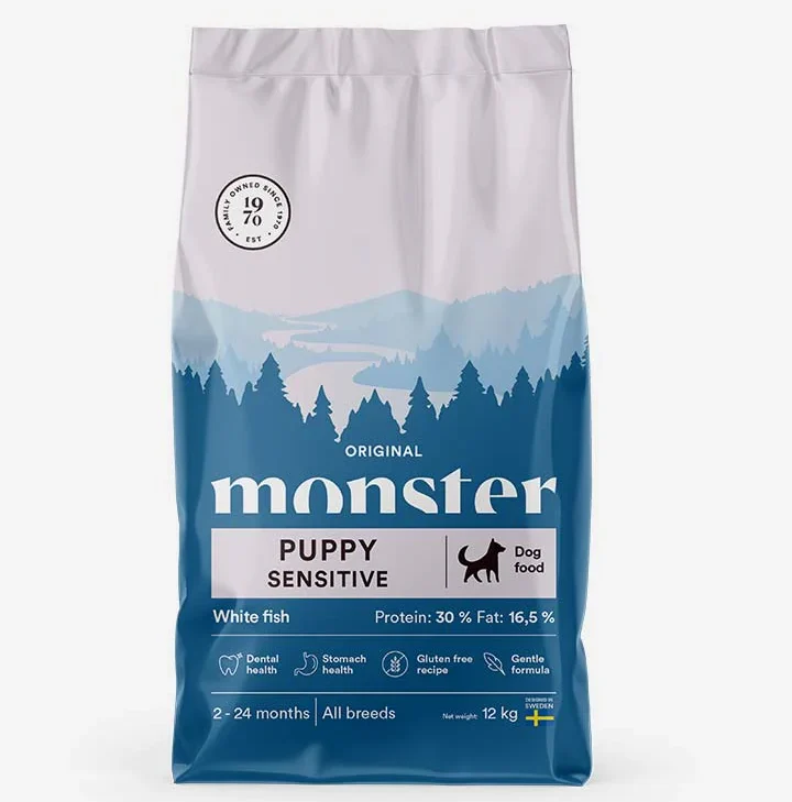 Monster Original Puppy Sensitive - Hvid fisk - 12 kg